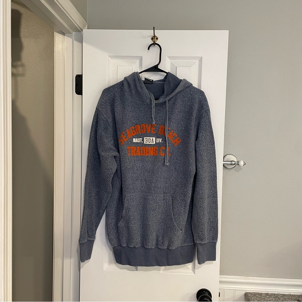 Seagrove Beach 30A Blue Hoodie Sweatshirt Size Small